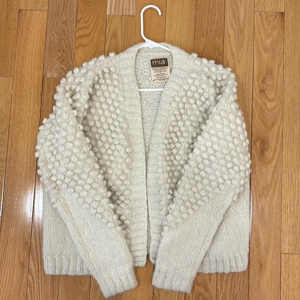 Mia (Mothers in Action) Peru hand knitted alpaca wool sweater